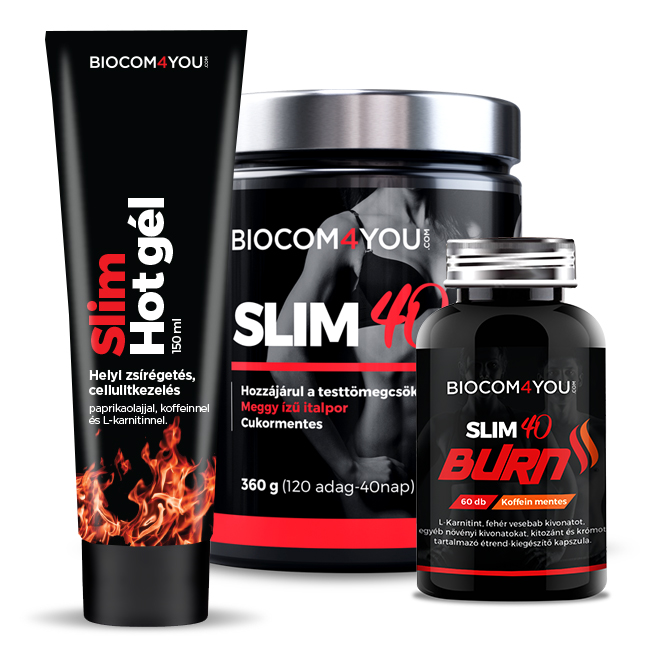 Slim 40 és Burn+Hot gél csomag meggy